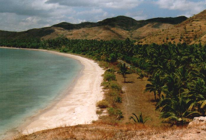 Lonesome beach on Lombok